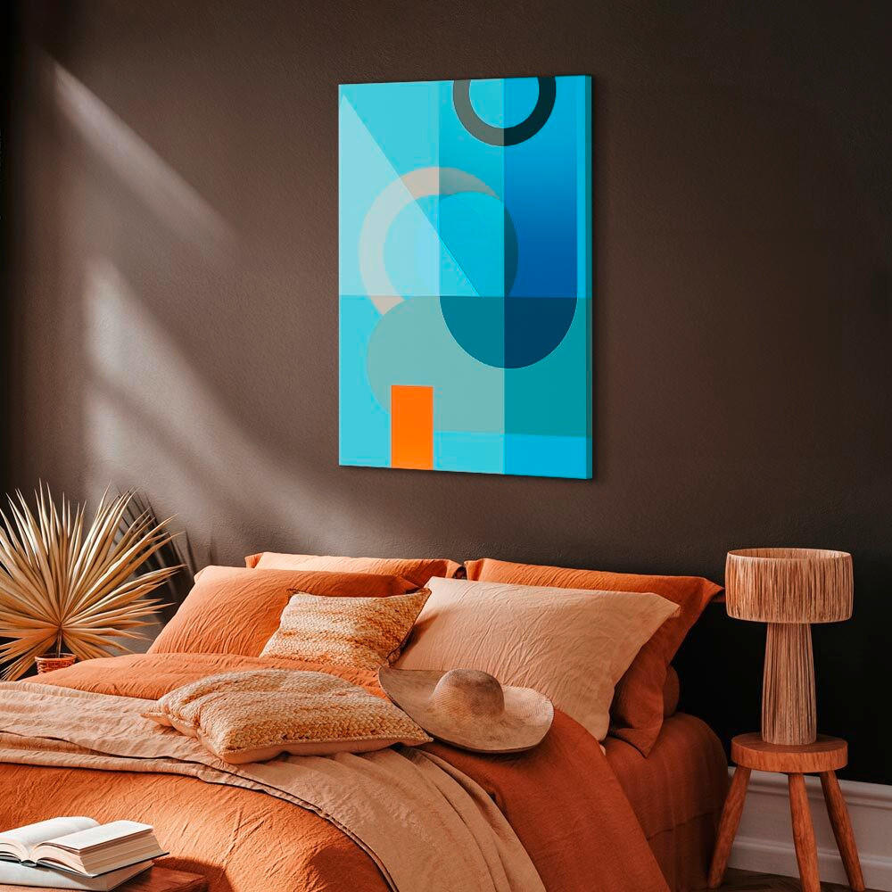 LEINWANDBILD Abstraktes 40/60/1,2 cm  - Hellblau, Basics, Holzwerkstoff/Textil (40/60/1,2cm) - artgeist