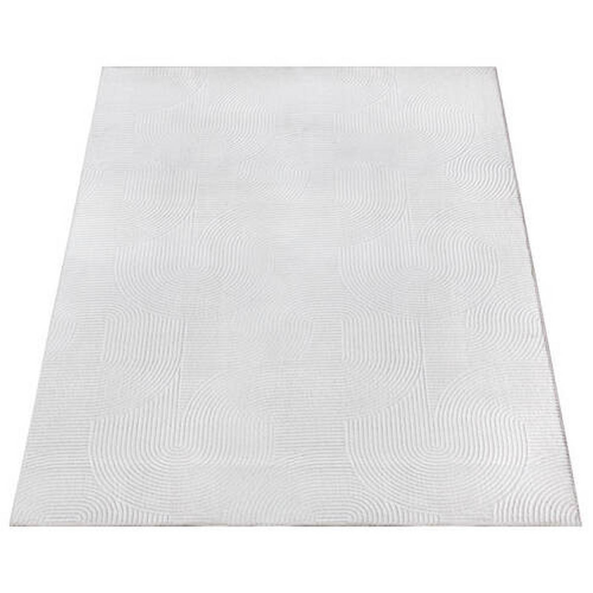 WEBTEPPICH 140/200 cm Stilo Weiß  - Weiß, KONVENTIONELL, Textil (140/200cm)