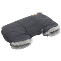 MUFF  - Grau, Basics, Kunststoff/Fell (30/46cm) - Jimmylee