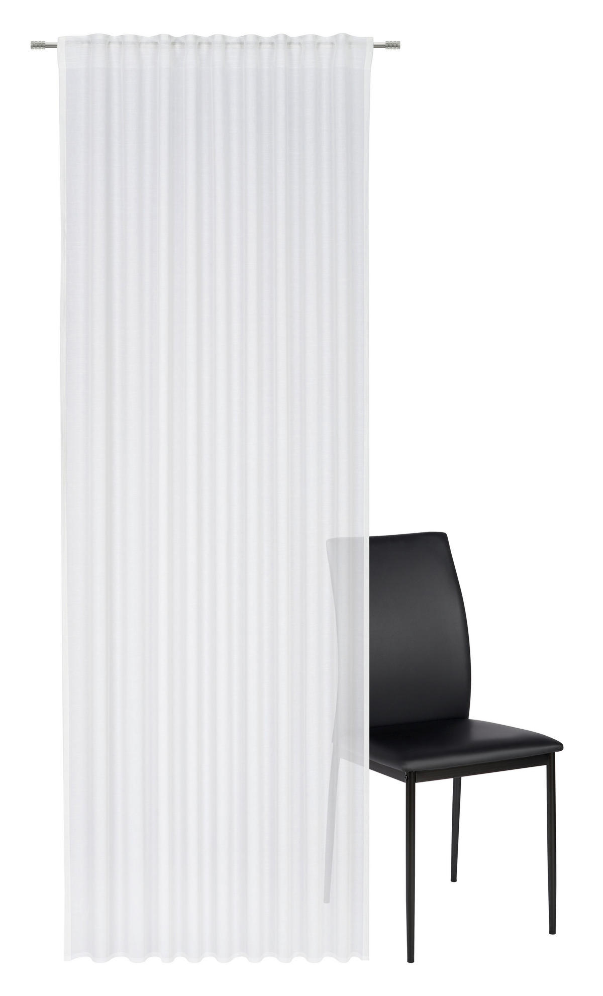 KONČANA ZAVESA  pol prosojno  140/280 cm   - bela, Basics, tekstil (140/280cm) - Dieter Knoll