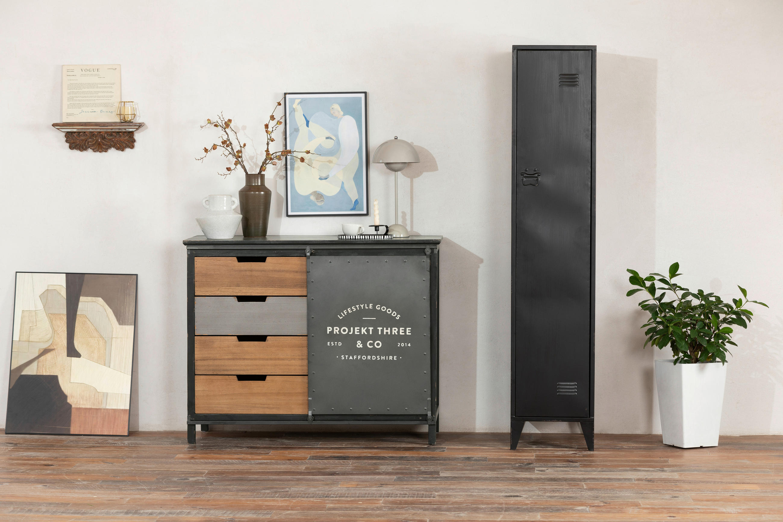 GARDEROBENSCHRANK 38/185/51 cm  - Silberfarben/Schwarz, KONVENTIONELL, Metall (38/185/51cm) - Livetastic