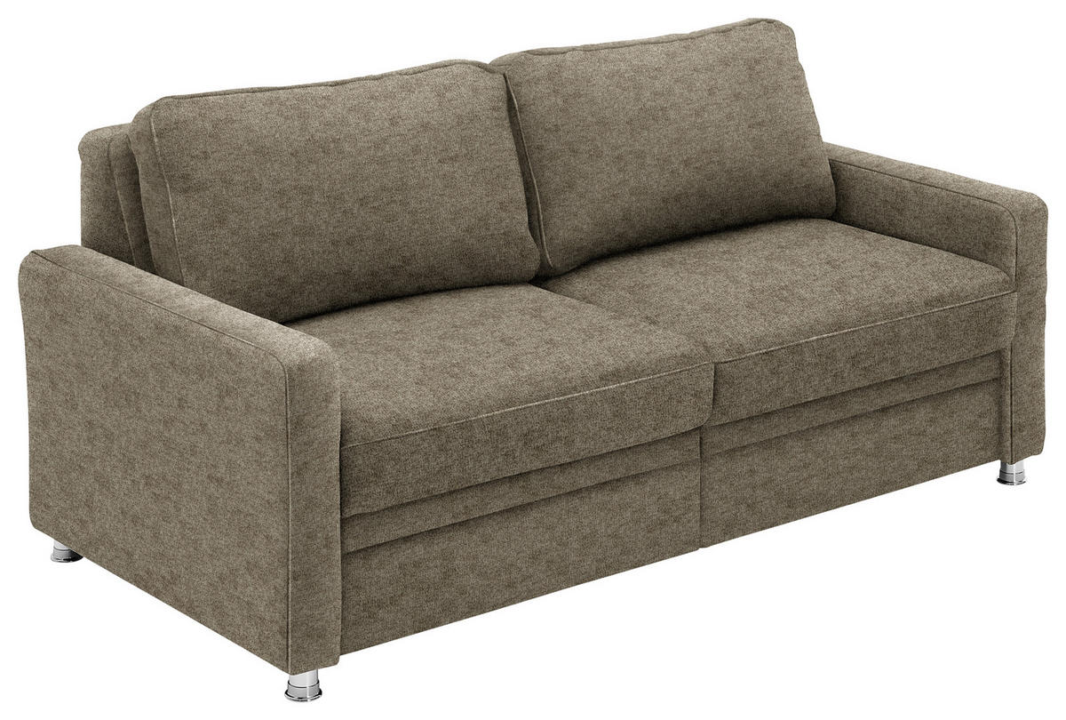 SCHLAFSOFA Grün  - Grün, KONVENTIONELL, Textil/Metall (206/90/100cm) - Beldomo Style
