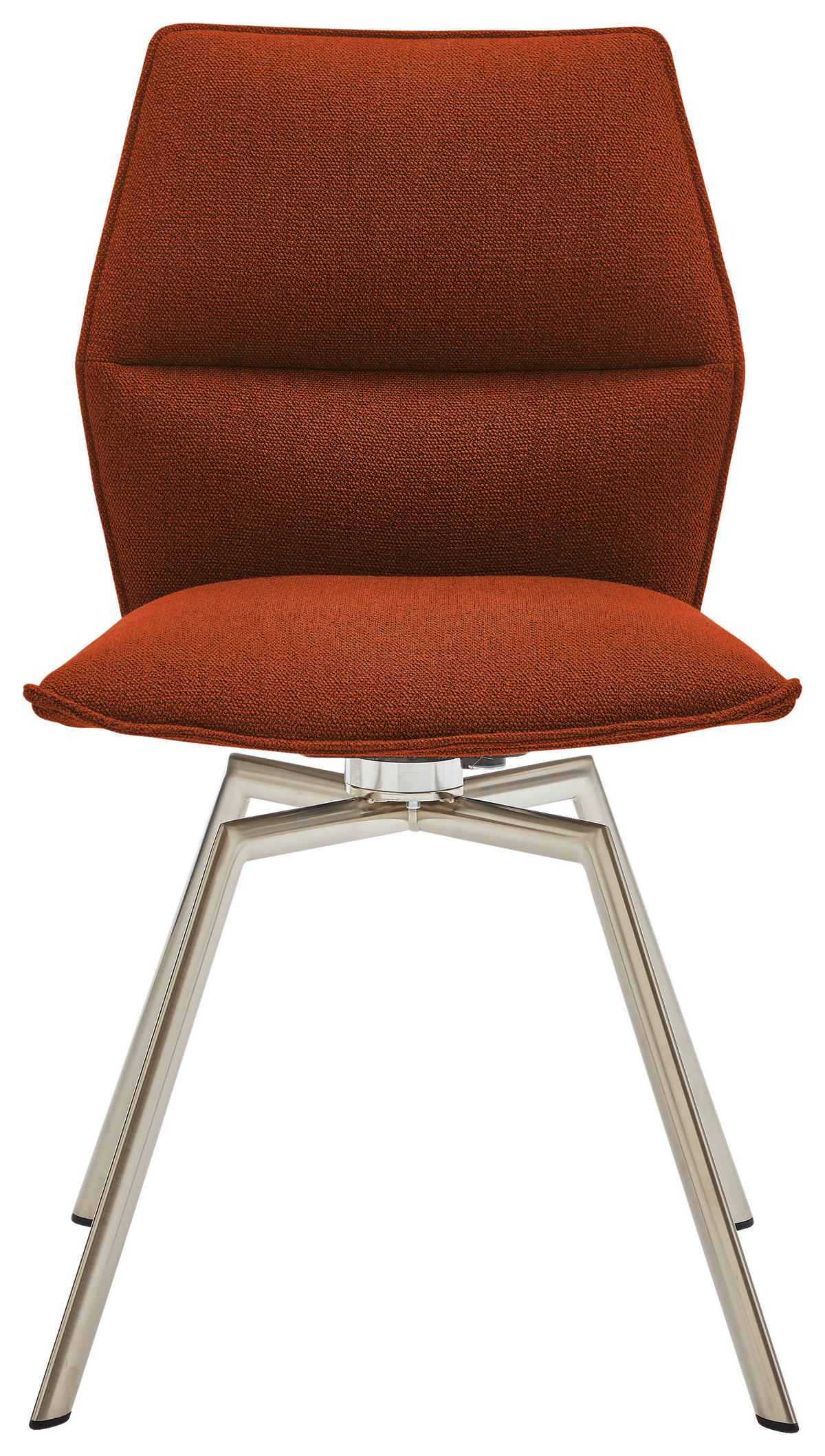 STUHL  in Stahl  - Edelstahlfarben/Rostfarben, Design, Textil/Metall (47/86/54cm) - Venjakob