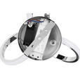 LED-DECKENLEUCHTE 34,5/19 cm   - Chromfarben, Design, Kunststoff/Metall (34,5/19cm) - Novel