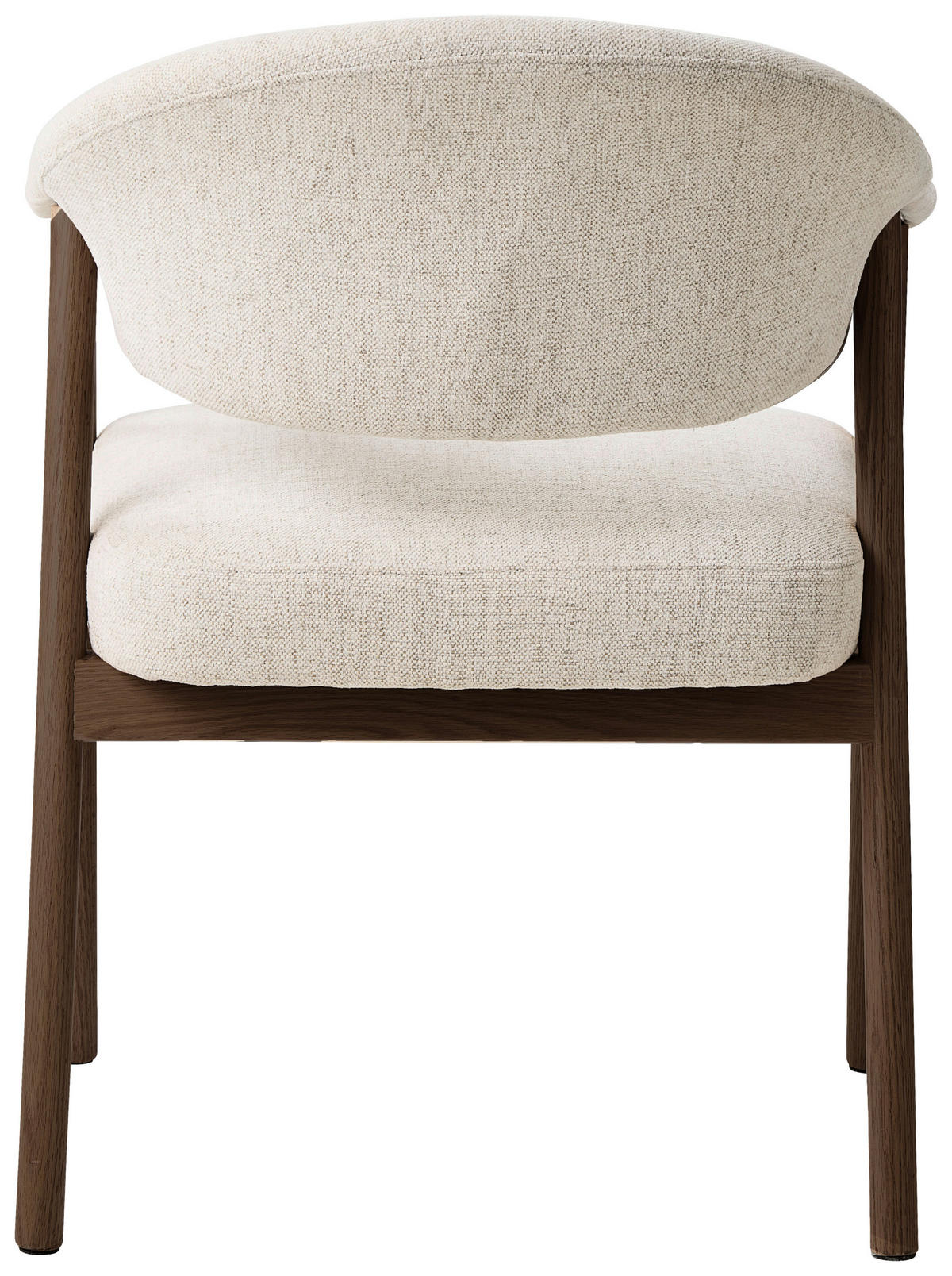 ARMLEHNSTUHL  in Chenille  - Sandfarben/Dunkelbraun, KONVENTIONELL, Holz/Textil (63/81/63cm) - Ambia Home