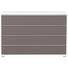 KOMMODE 120/80/40 cm - Dunkelbraun/Alufarben, KONVENTIONELL, Holzwerkstoff/Kunststoff (120/80/40cm) - Moderano KOMMODE 120/80/40 cm - Dunkelbraun/Alufarben, KONVENTIONELL, Holzwerkstoff/Kunststoff (120/80/40cm) - Moderano