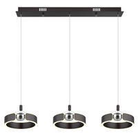 LED-HÄNGELEUCHTE HENDRICKS 86/22/125 cm   - Klar/Opal, Design, Glas/Kunststoff (86/22/125cm) - Globo