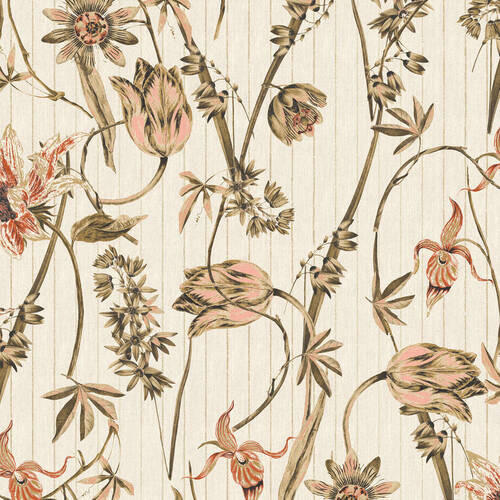 Xora Vliestapete Taupe 52x1005 cm
