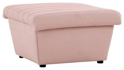 HOCKER Webstoff Rosa - Schwarz/Rosa, Design, Kunststoff/Textil (74/43/85cm) - LOOKS by W.Joop