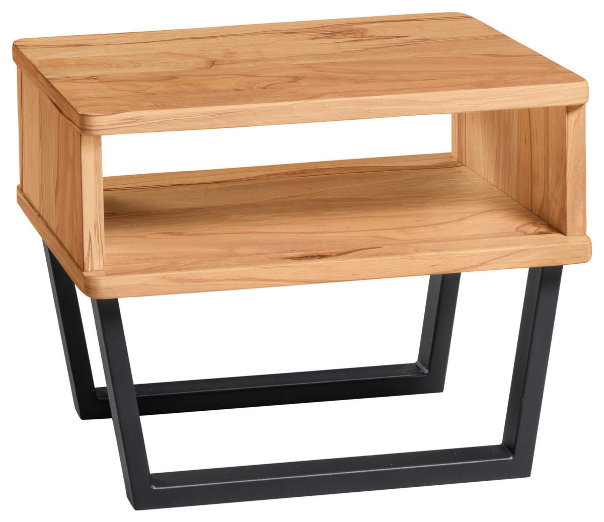 NACHTSCHRANK 48/36/38 cm Buche massiv  - Anthrazit/Buchefarben, Design, Holz/Metall (48/36/38cm) - Hasena