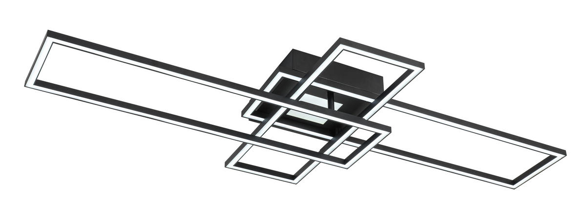 Plafonieră Cu Led 50 W    98/51/9 cm  - alb/negru, Trend, plastic/metal (98/51/9cm) - Novel