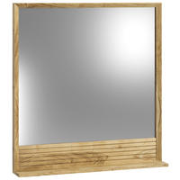 BADEZIMMERSPIEGEL 8/85/12 cm  - Naturfarben, Natur, Glas/Holz (8/85/12cm) - Livetastic