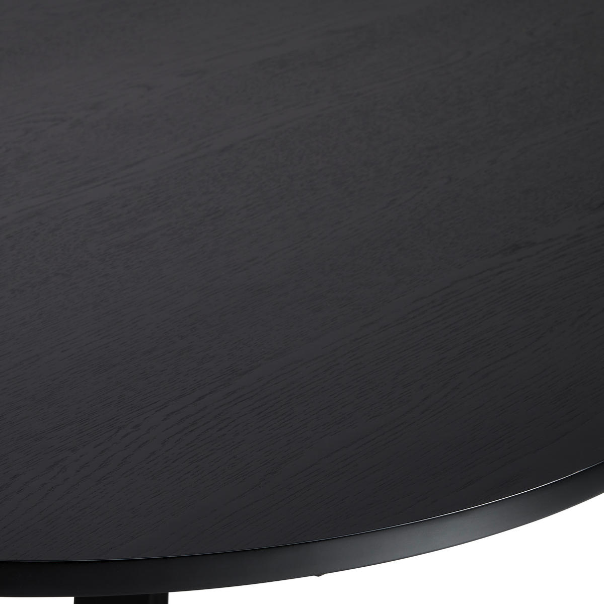ESSTISCH Echtholz  Holz oval Schwarz  - Schwarz, Basics, Holz (180/76/90cm) - MID.YOU