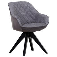 ARMLEHNSTUHL Flachgewebe  - Dunkelgrau/Schwarz, Lifestyle, Holz/Textil (60/83/65cm) - Landscape