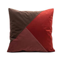 KISSENHÜLLE Peppino 50/50 cm  - Dunkelbraun/Altrosa, Basics, Textil (50/50cm) - Novel