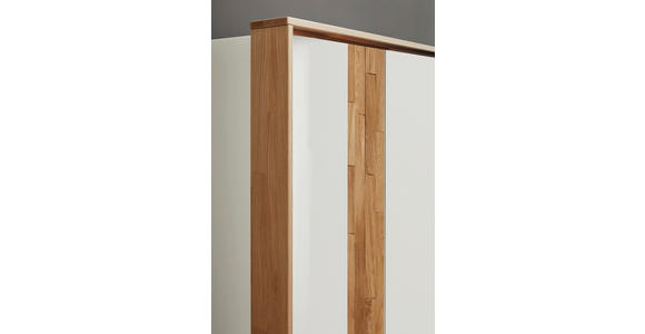DREHTÜRENSCHRANK 301,9/223,3/62 cm 6-türig Weiß, Wildeiche - Wildeiche/Schwarz, Design, Holz/Holzwerkstoff (301,9/223,3/62cm) - Dieter Knoll