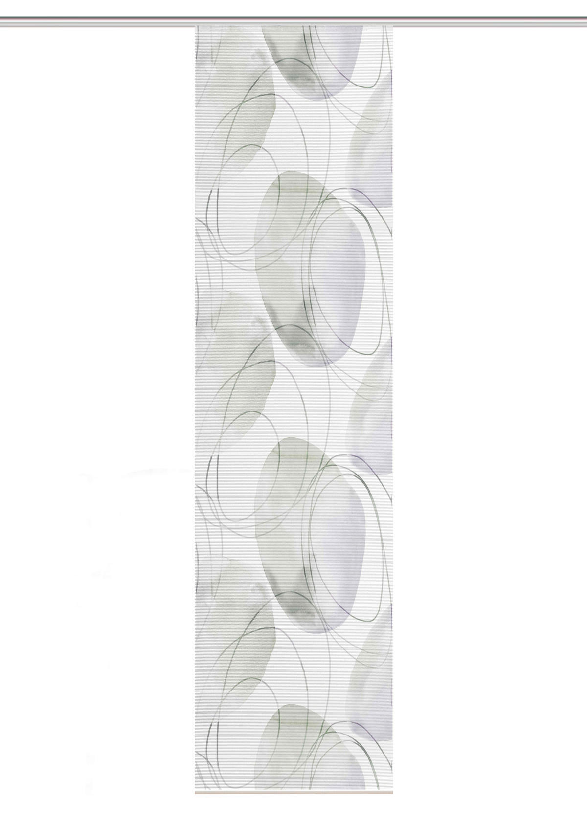 FLÄCHENVORHANG   halbtransparent  60/245 cm   - Flieder/Weiß, Natur, Textil (60/245cm)