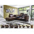 WOHNLANDSCHAFT in Leder Braun - Eichefarben/Braun, Design, Leder/Holz (235/259cm) - Valdera WOHNLANDSCHAFT in Leder Braun - Eichefarben/Braun, Design, Leder/Holz (235/259cm) - Valdera