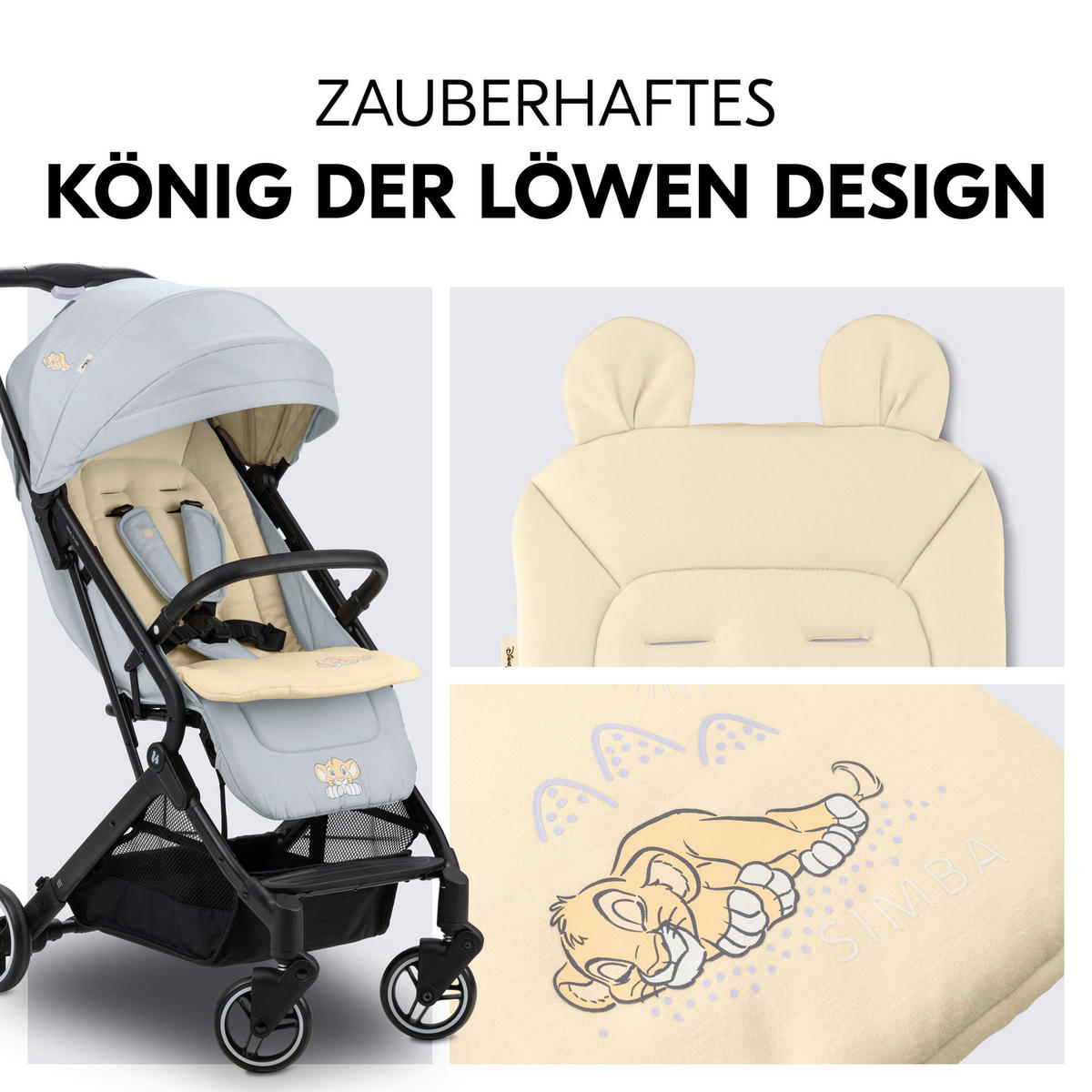KINDERWAGENEINLAGE - Beige, Basics, Kunststoff/Textil (70/37/3cm) - Hauck