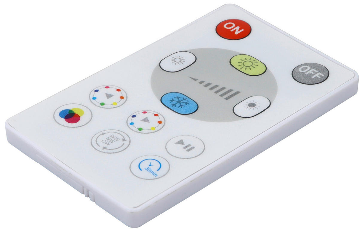 LED-DECKENLEUCHTE TWICE RGB 42/2,9 cm  - Schwarz, Design, Kunststoff (42/2,9cm)