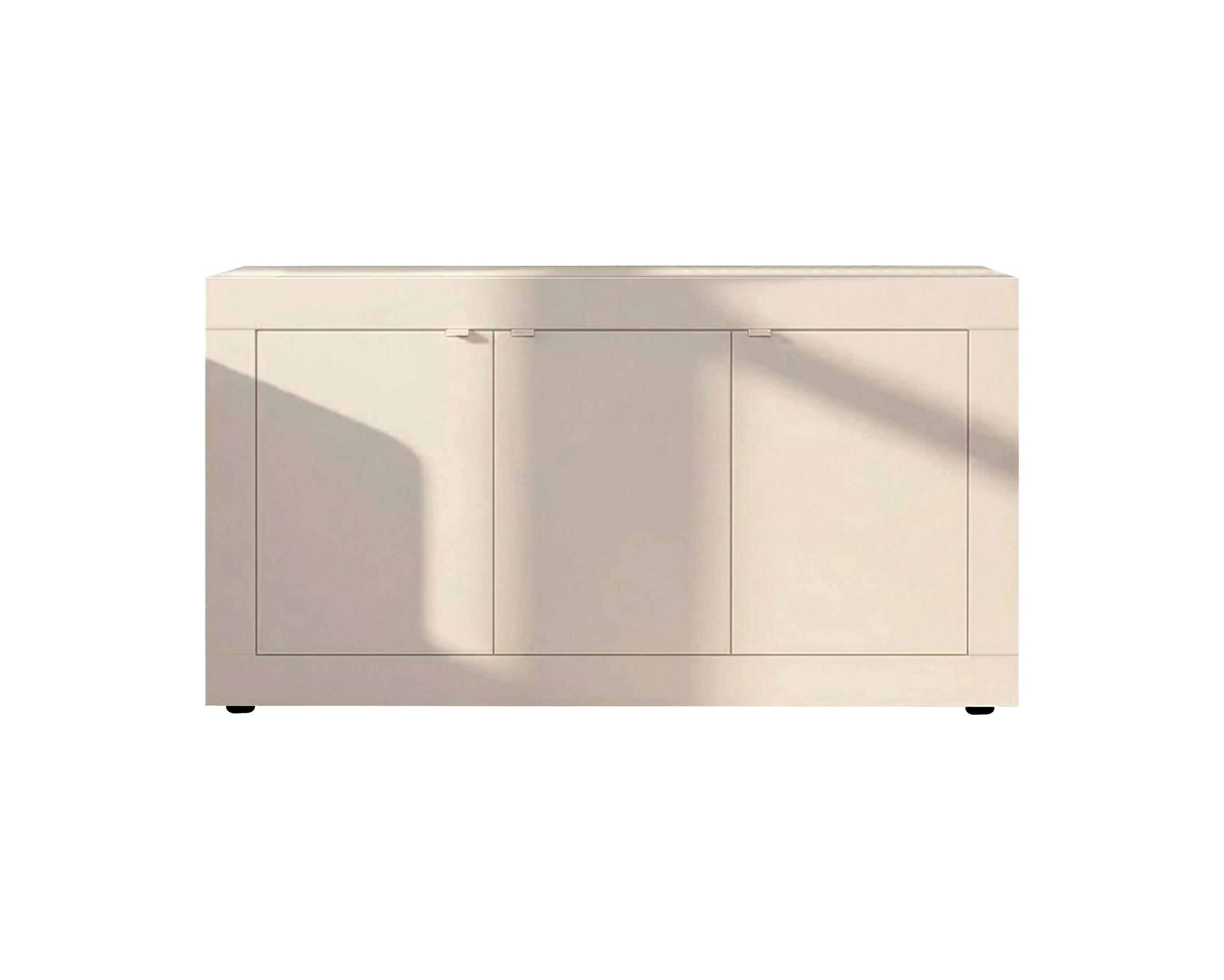 SIDEBOARD  in 160/86/43 cm  - Kaschmir/Schwarz, Design, Holzwerkstoff/Kunststoff (160/86/43cm) - MID.YOU