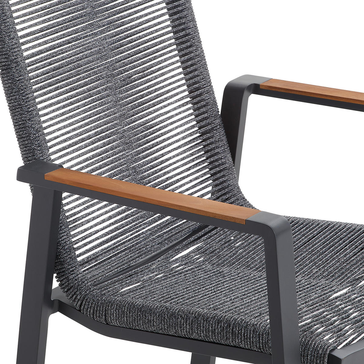 STOLICA SLOŽIVA  antracit, boje tikovine  drvo, metal, plastika, tekstil      - boje tikovine/antracit, Design, drvo/metal (65/88,5/60cm) - Amatio