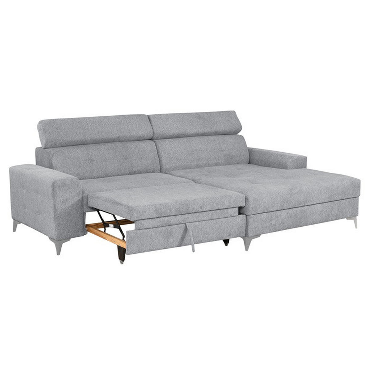 Colțar Extensibil, textil,  - gri, Design, textil (270/95/175cm) - Carryhome