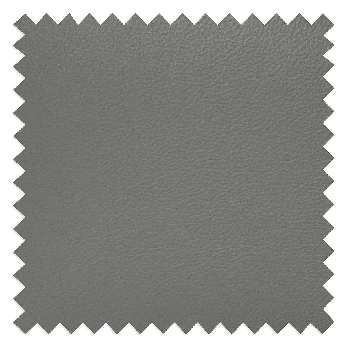 SCHLAFSOFA PAFOS in Lederlook Echtleder Dunkelgrau  - Dunkelgrau/Schwarz, Design, Leder/Textil (203/77-98/103cm) - MID.YOU