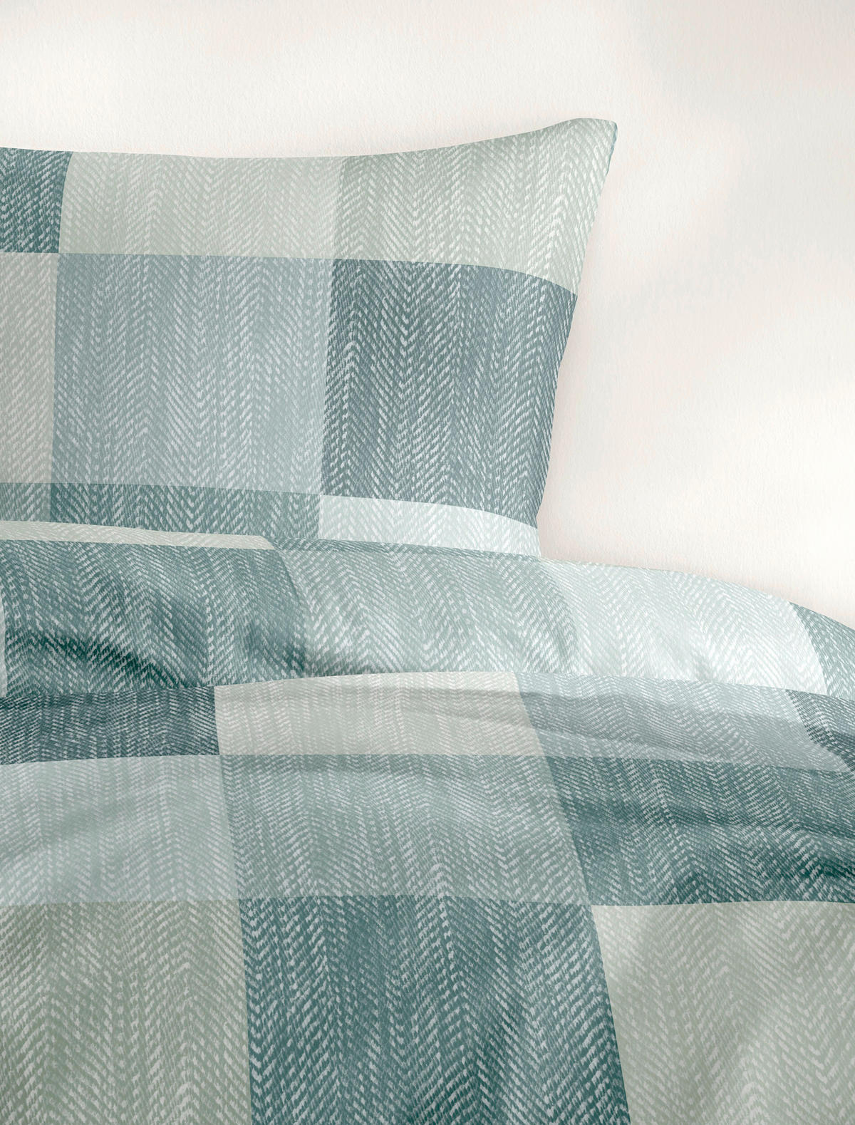 BETTWÄSCHE 2-teilig 135/200 cm  - Graugrün, Design, Textil (135/200cm) - Bierbaum