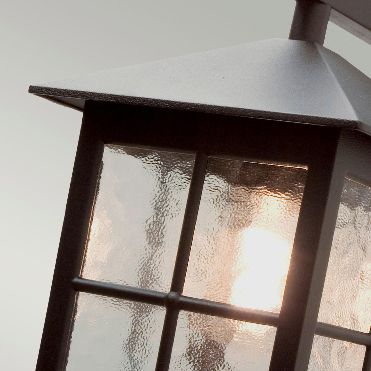 AUSSENWANDLEUCHTE - Schwarz, Basics, Glas/Metall (18.5/40/31cm) - Elstead Lighting