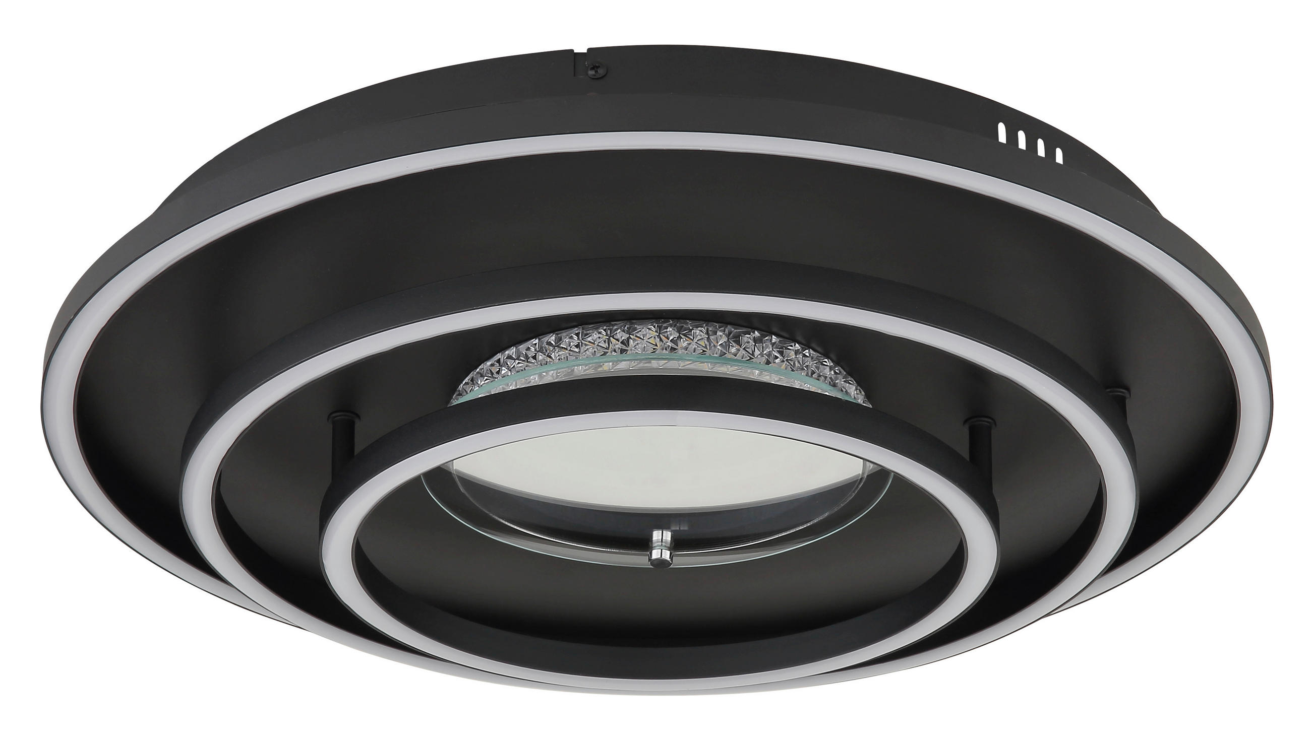 STROPNÍ LED SVÍTIDLO, 51,1/10,8 cm  - bílá/černá, Design, kov/plast (51,1/10,8cm) - Globo