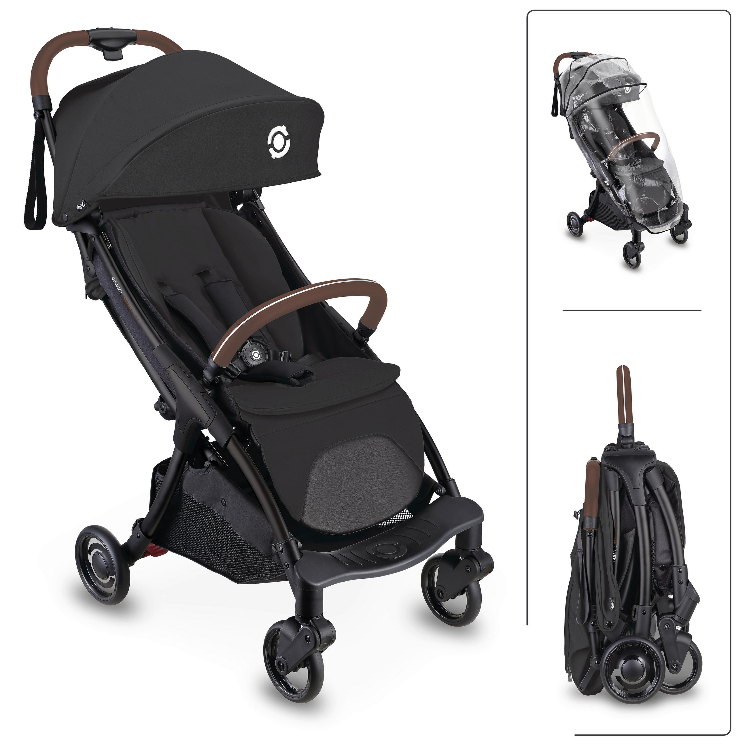 BUGGY STROLL LITE  - Schwarz, Basics, Textil/Metall (70/46/103cm) - GLOBBER
