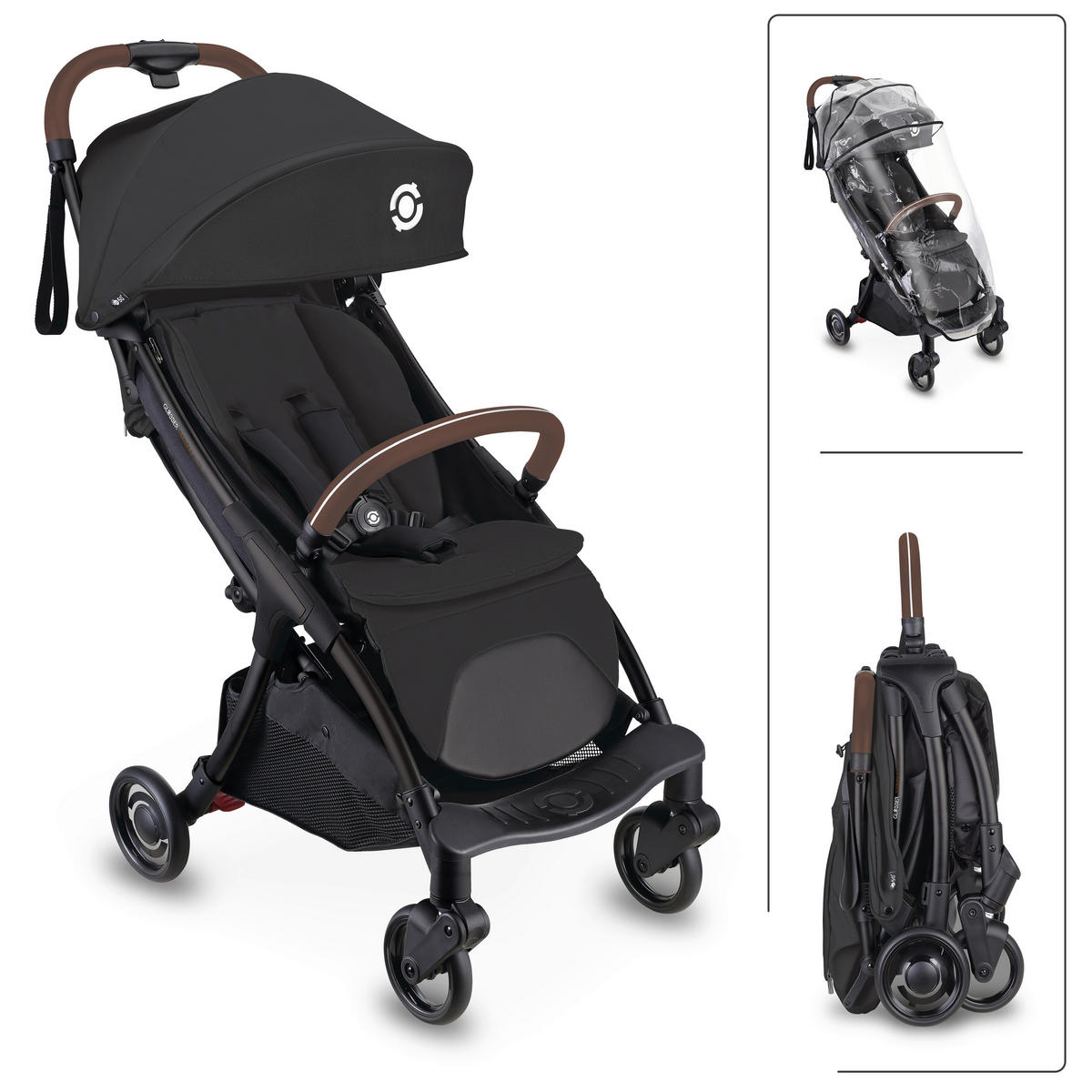 BUGGY STROLL LITE  - Schwarz, Basics, Textil/Metall (70/46/103cm) - GLOBBER