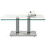 COUCHTISCH in Metall, Glas 110/70/46-65 cm - Edelstahlfarben/Grau, Design, Glas/Kunststoff (110/70/46-65cm) COUCHTISCH in Metall, Glas 110/70/46-65 cm - Edelstahlfarben/Grau, Design, Glas/Kunststoff (110/70/46-65cm)