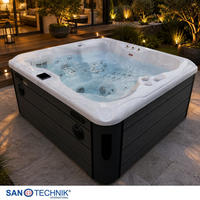 WHIRLPOOL Capri  - Grauweiß, KONVENTIONELL, Kunststoff (210/160/90cm) - Sanotechnik