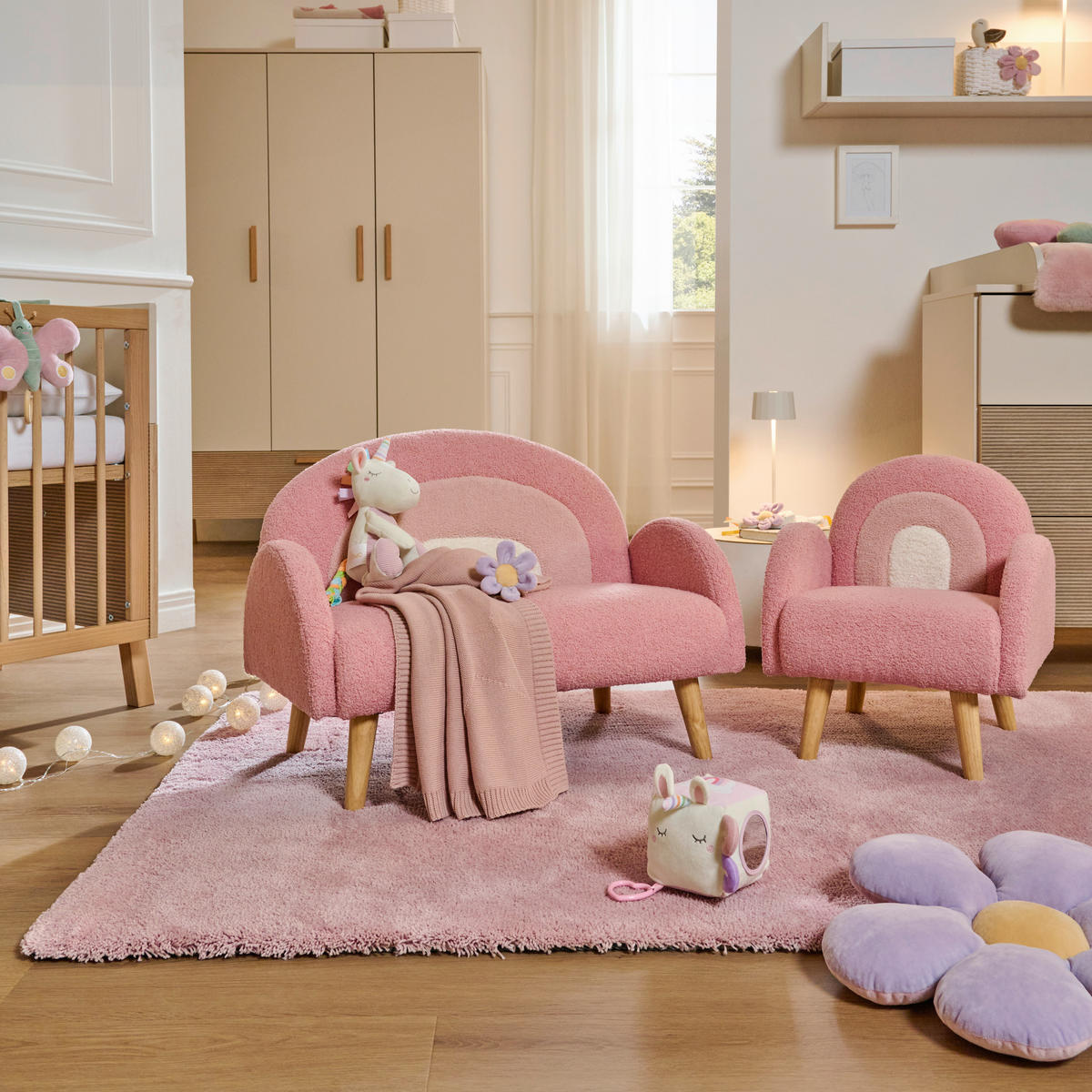 GYEREKFOTEL - pink/rózsaszín, Trend, textil (45/52/47cm) - Jimmylee