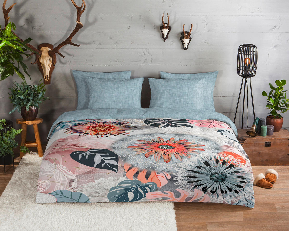 BETTWÄSCHE HIP Flanell, Biber 140/200 cm  - Multicolor/Grau, Design, Textil (140/200cm)