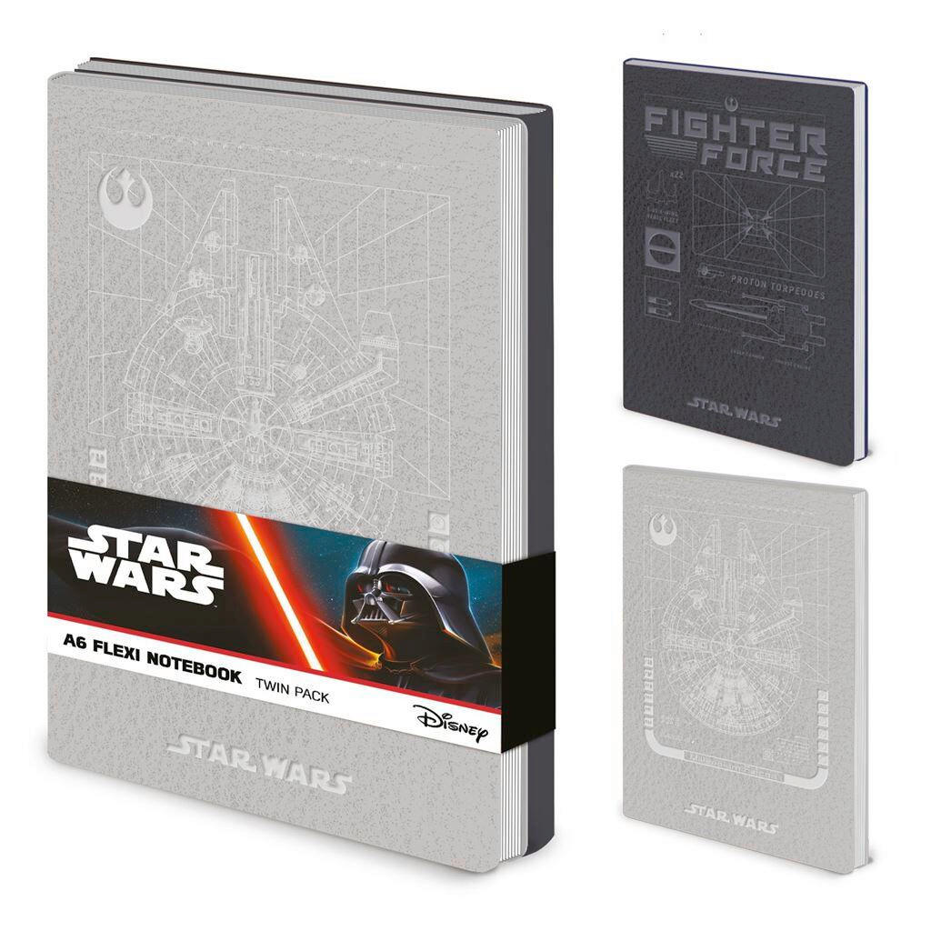 NOTIZBUCH - Multicolor, Basics, Papier/Kunststoff (10,5/14.8/1,2cm) - Star Wars
