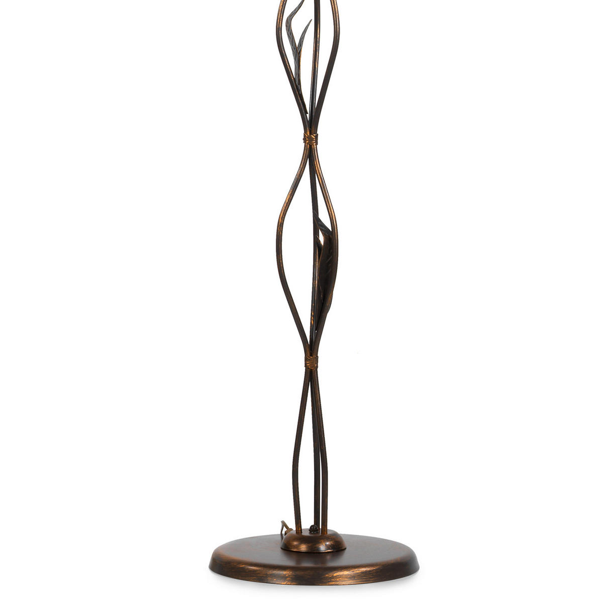STEHLEUCHTE 52/170 cm    - Bronzefarben, KONVENTIONELL, Glas/Metall (52/170cm)
