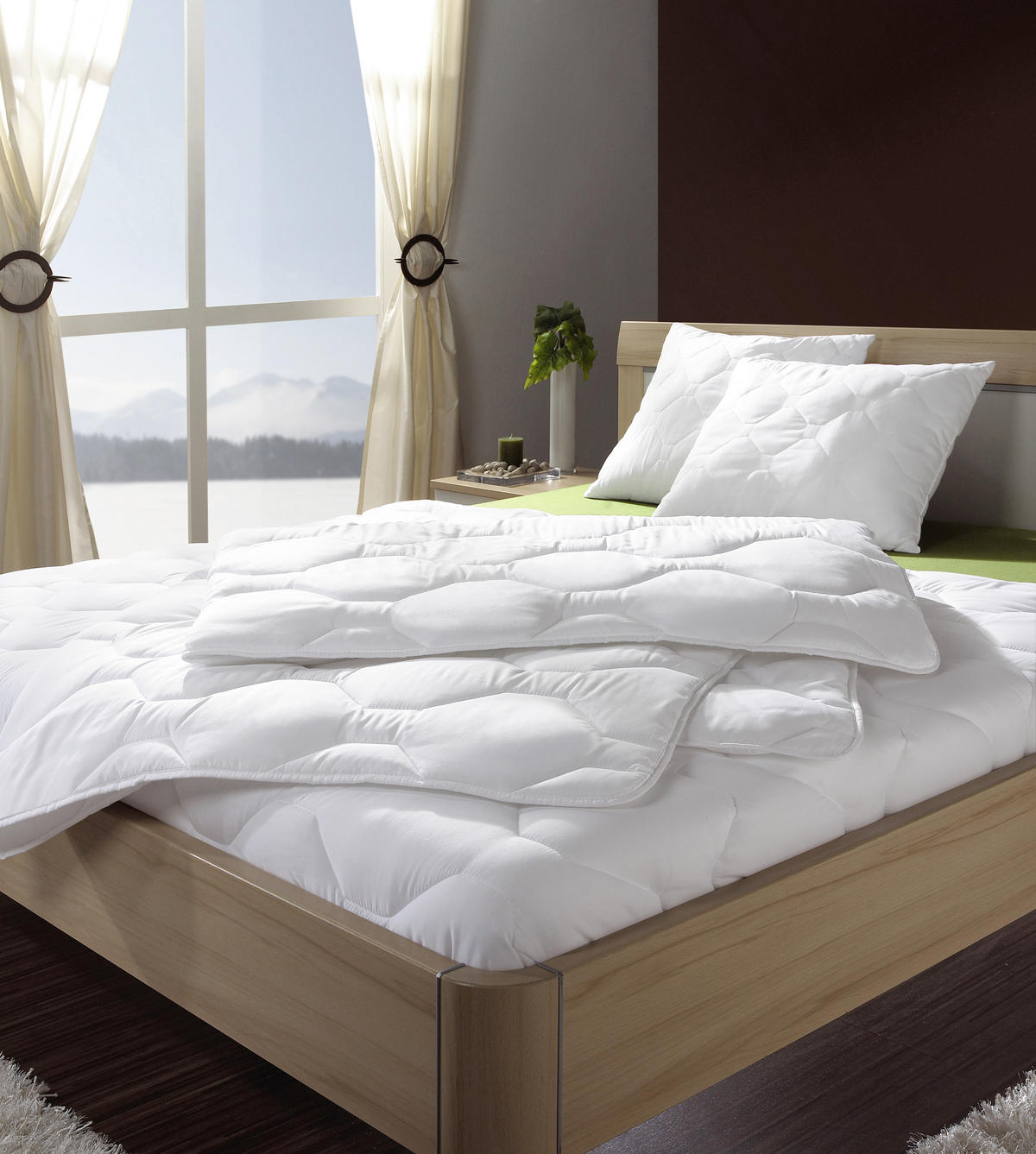 LÔŽKOVINY – SADA, polyester, 140x200/70x90 cm - biela, Basics, textil (140x200/70x90cm) - Boxxx