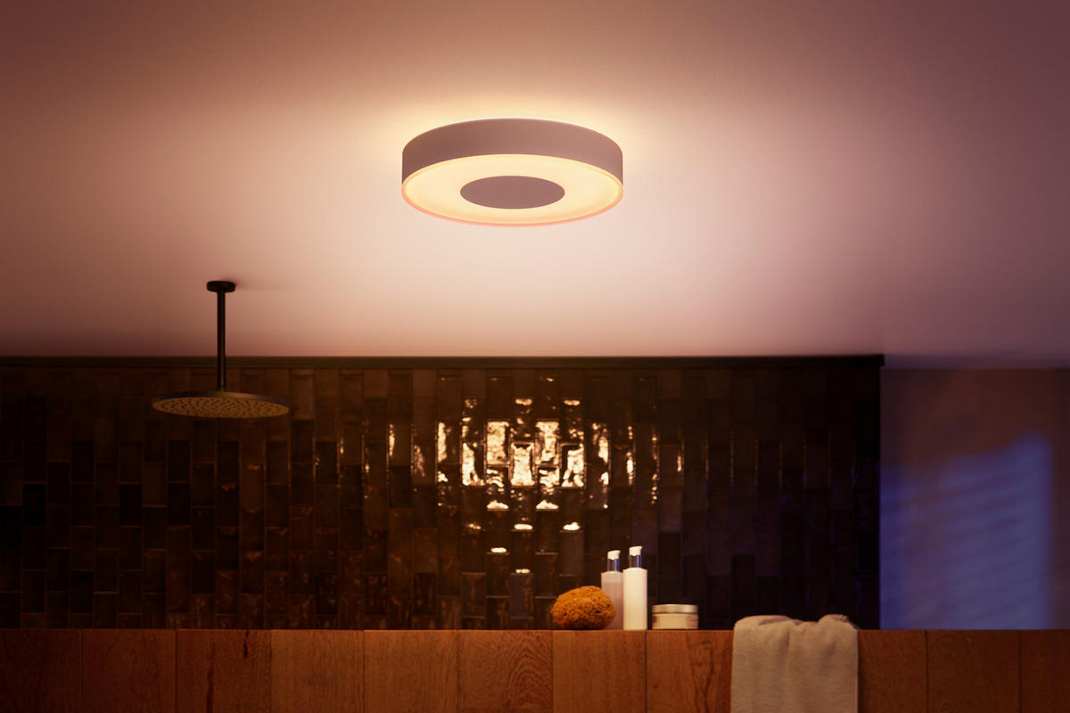 LED-DECKENLEUCHTE White & Color Ambiance Xamento M  38,1 cm  - Weiß, Design, Kunststoff/Metall (38,1cm) - Philips HUE