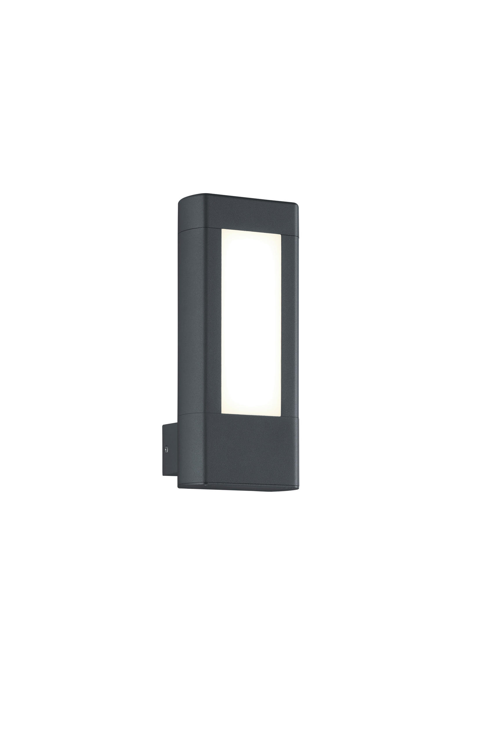 AUSSENWANDLEUCHTE - Weiss/Anthrazit, Design, Kunststoff/Metall (11,0/25,0/10,5cm)