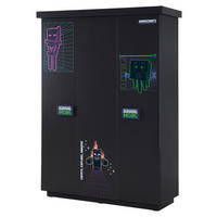 KLEIDERSCHRANK 3-türig Anthrazit  - Anthrazit/Weiß, MODERN, Holzwerkstoff (134/200/50cm) - Minecraft