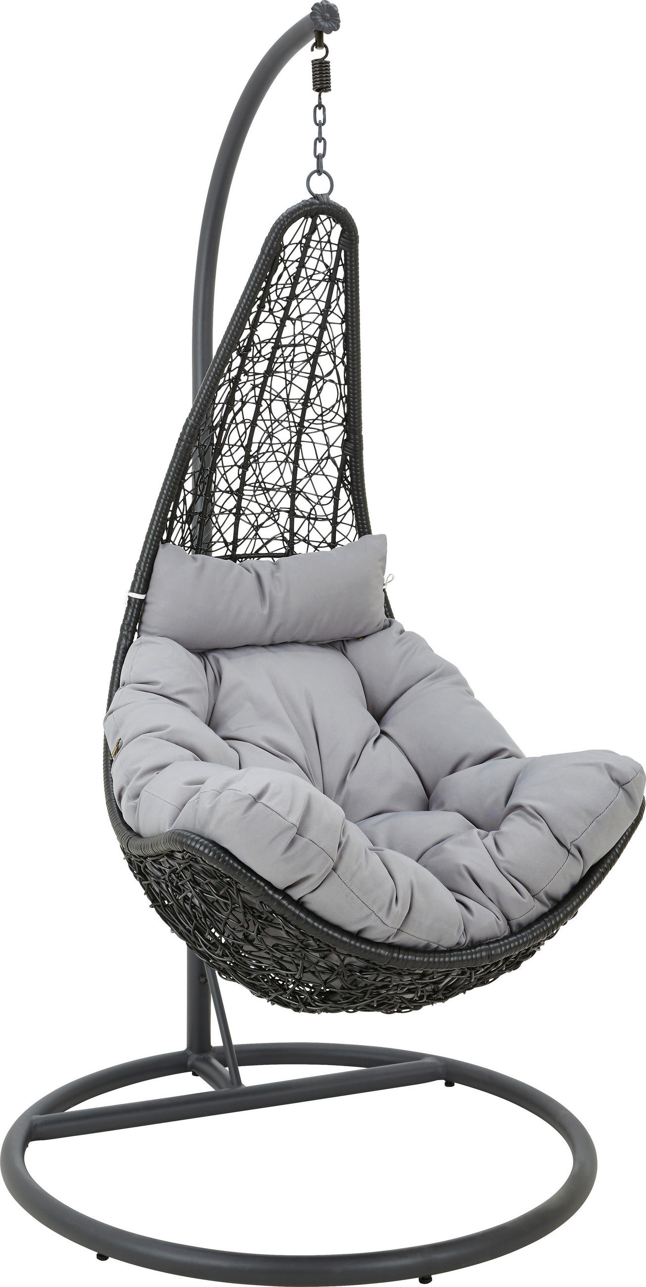 FOTELJA VISEĆA  metal   - siva/crna, Design, metal/tekstil (100/190/100cm) - Ambia Garden