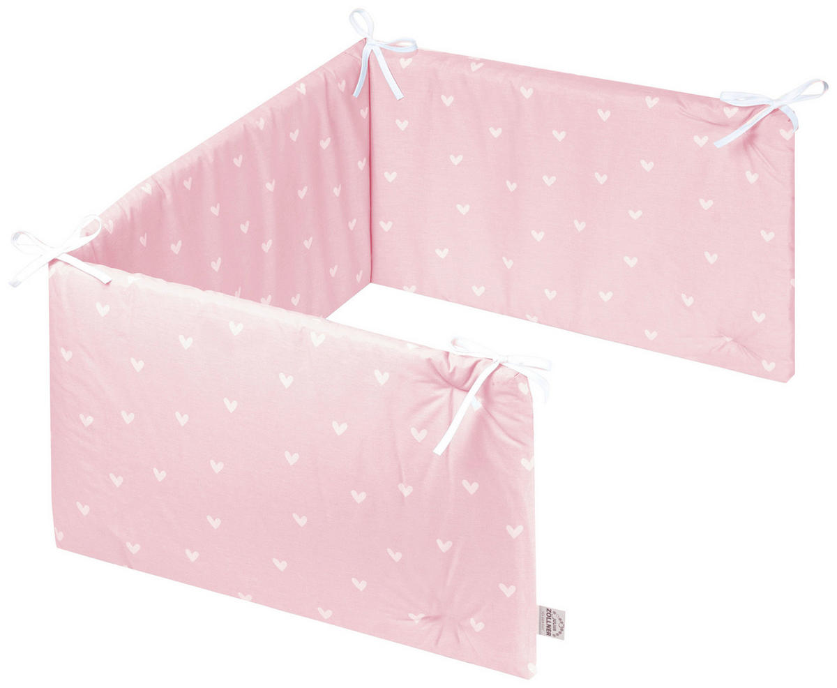 GITTERBETTSET TURTLE FAMILY  - Altrosa/Weiß, Basics, Textil (100/135cm) - Zöllner