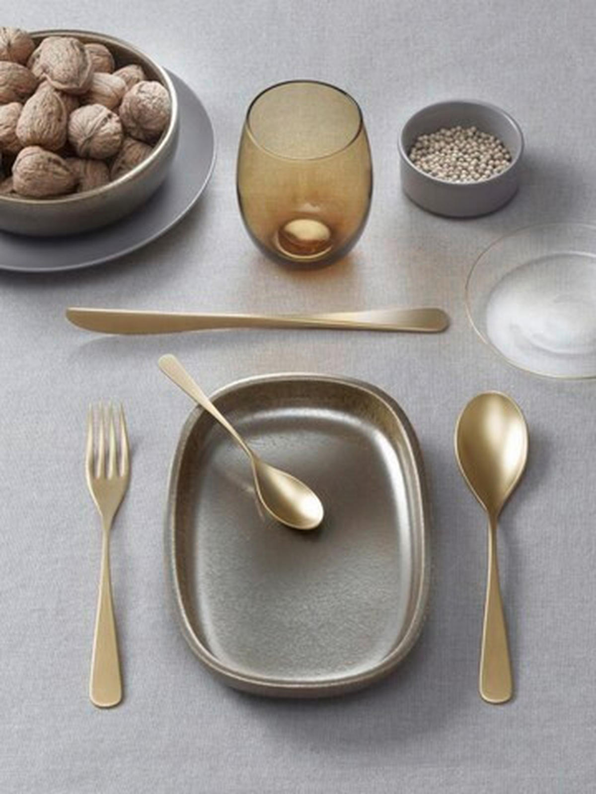 BESTECKSET AUDREY  16-teilig  - Honig, Basics, Metall (25,5/7/5,3cm) - Pintinox