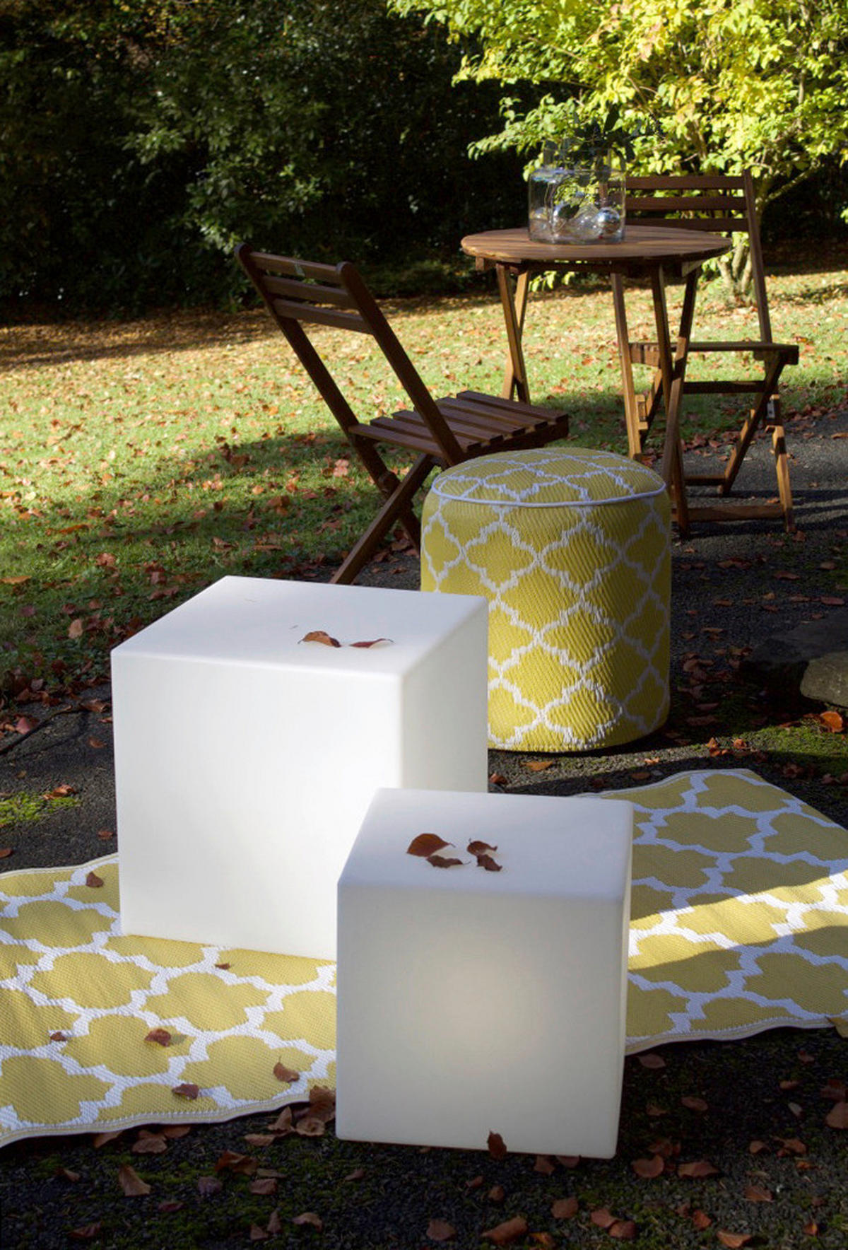 LED-DEKORATIONSLAMPA 43/43 cm   - vit, Basics, plast (43/43cm)