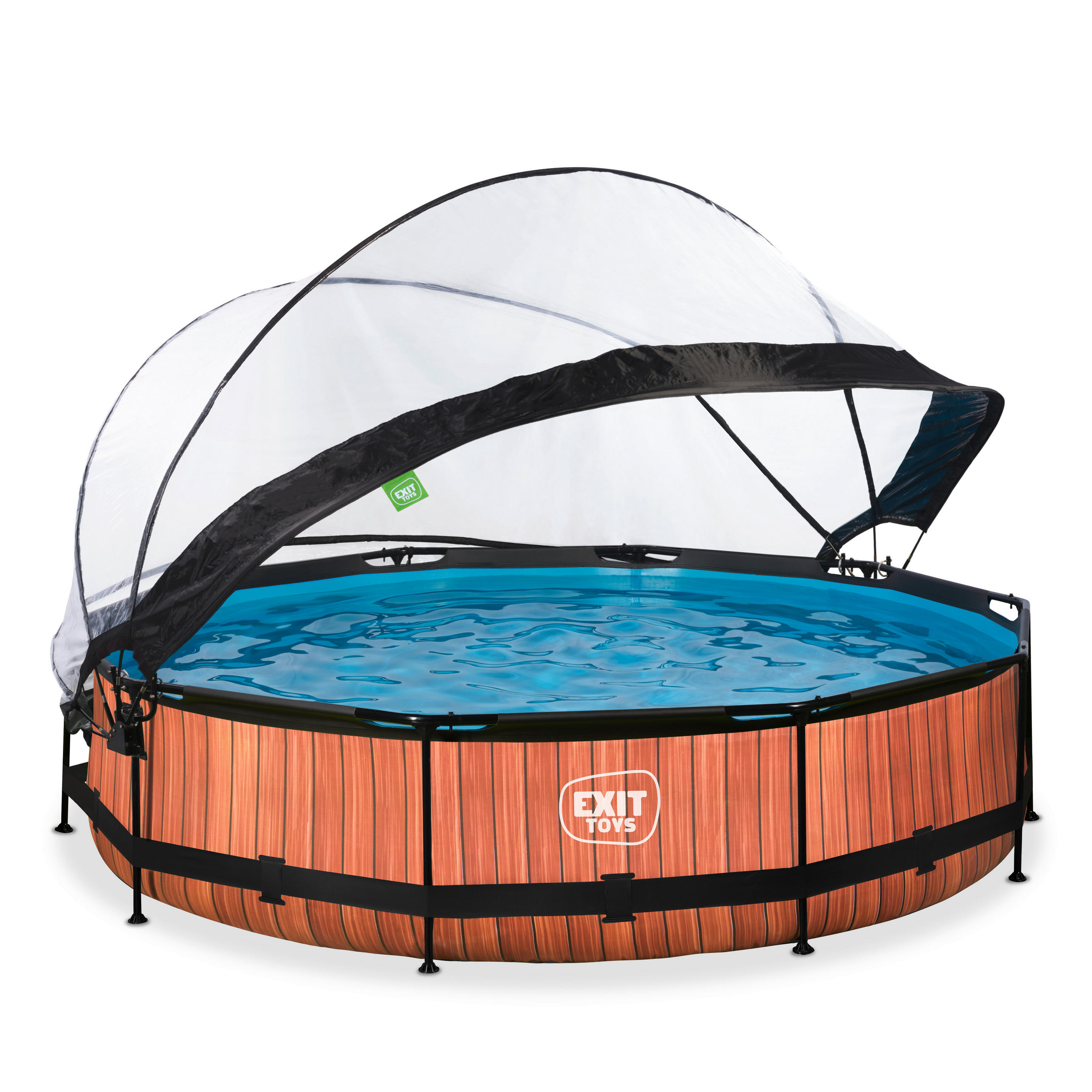POOL SET 360/76 cm  - brun, Klassisk, plast (360/76cm) - EXIT Toys
