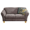 2-SITZER-SOFA Flachgewebe Taupe  - Taupe/Naturfarben, KONVENTIONELL, Holz/Textil (163/84/89cm) - Sit & More