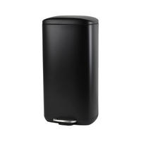 TRETEIMER 30 L  - Schwarz, Basics, Kunststoff/Metall (34,8/67,4/30,5cm) - Novel
